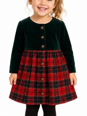 Vintage Claire Bell Christmas Dress (Late 1980s–Early 1990s)